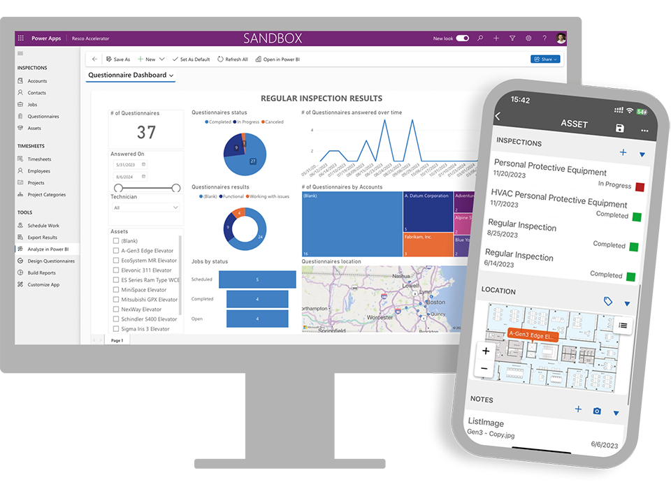 effective work with Resco Inspections & Audits