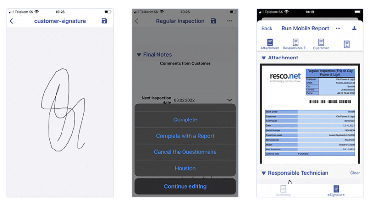 resco mobile crm reports related to field service 2.0
