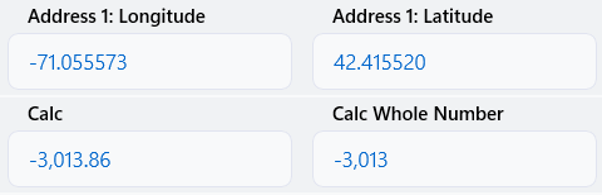 Calculated fields