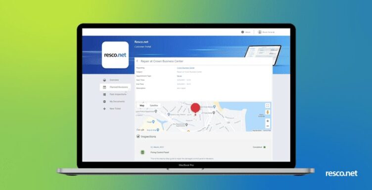 Klantenportaal in resco lente update functie