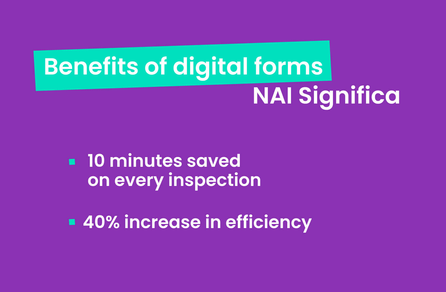 benefits of visual inspection 