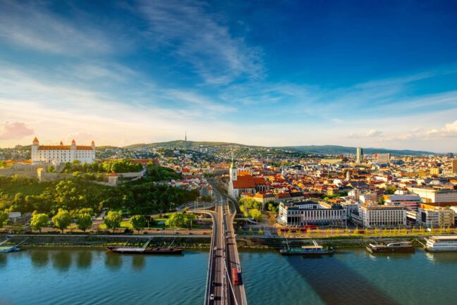 Bratislava town view