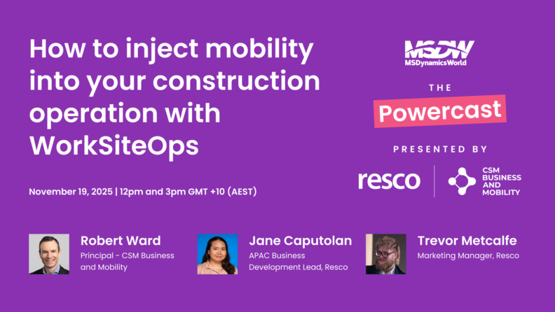 MSDynamicsWorld Powercast webinar promo graphic hero image