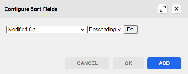 adding a sort condition to order signatures based on modified on field