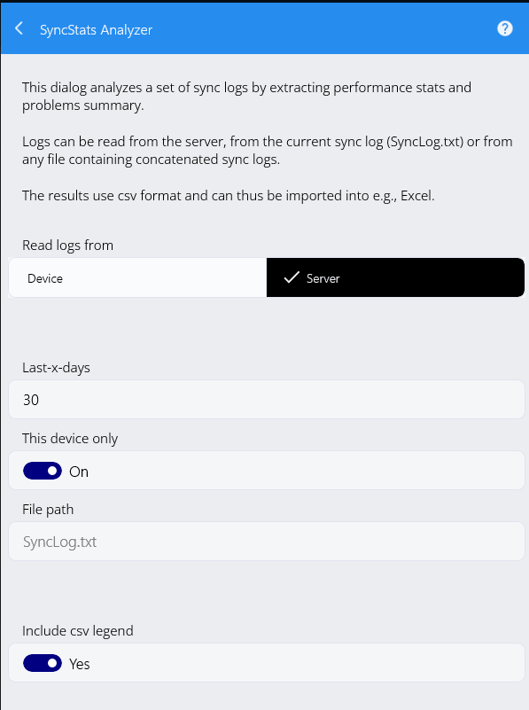 syncstats analyzer2