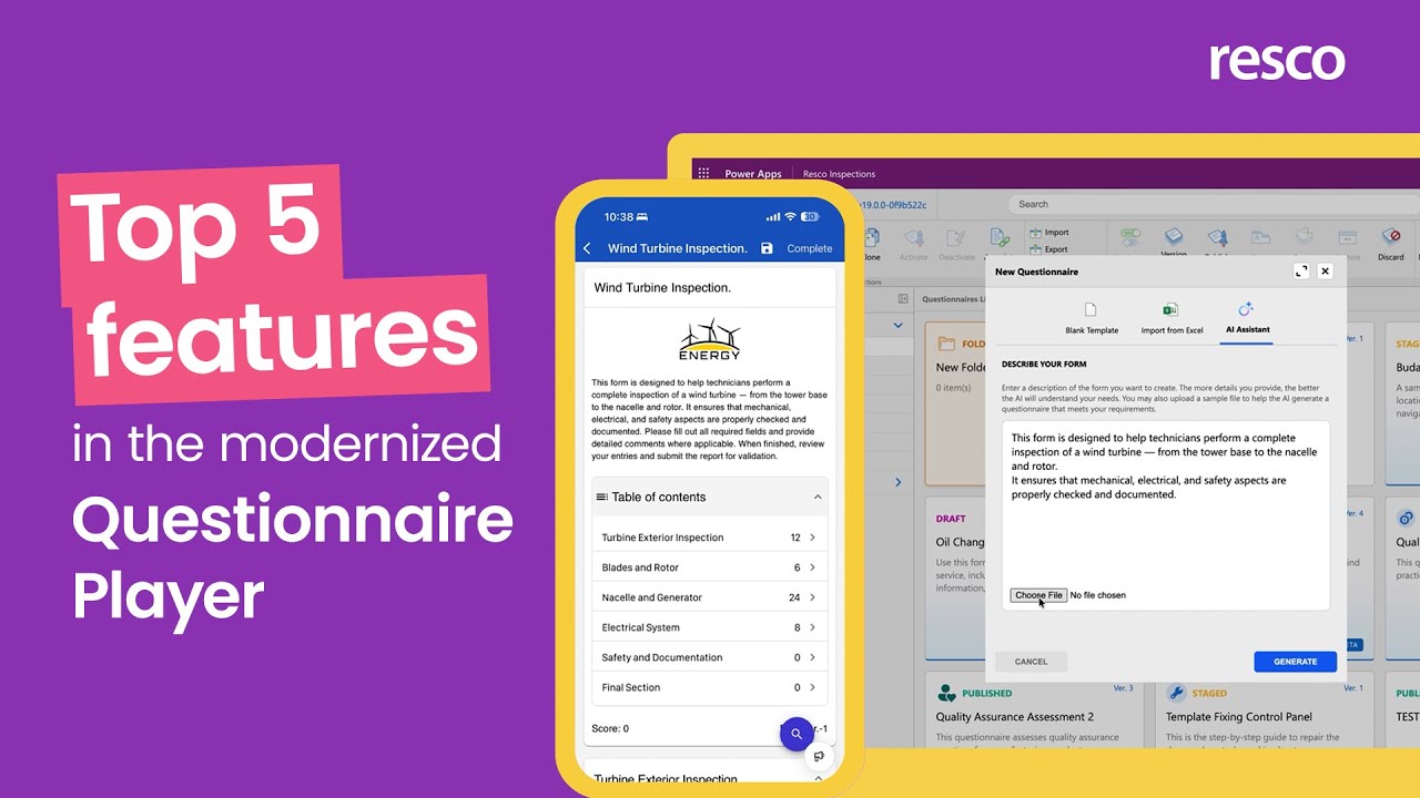 Top 5 features to try in the modernized Resco Resco Forms poster image